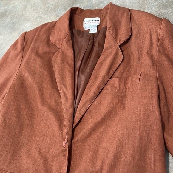 Vintage Linen Blend Blazer - Picture 3 of 13